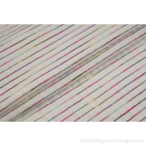 6 * 6 Rib Space Dyed Viskose-Stoff mit benutzerdefiniertem Druck